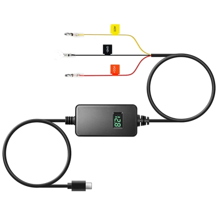 Adapter zasilania 70mai Hardwire Kit UP06 z wtyczką Micro-USB do trybu parkingowego