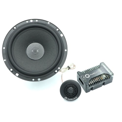 Kompletny 2-drożny zestaw odseparowany Audiocircle FL-C6.2 MKII zawierający głośniki 165mm, tweetery i zwrotnice