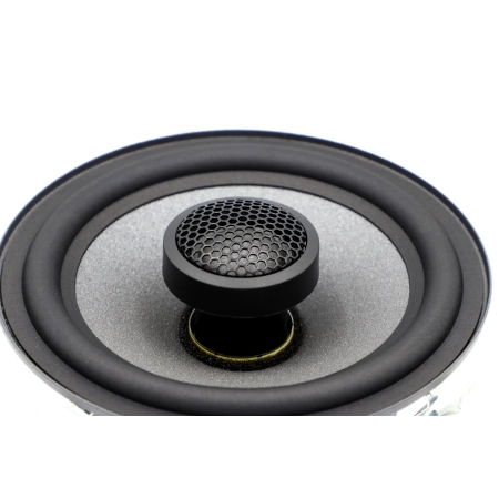 Audiocircle IQ-X4.7 zbliżenie na jedwabny tweeter 20mm i membranę papierową