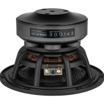 Masywny, wielowarstwowy układ magnetyczny MMAG subwoofera Dayton Audio E180HE-44 widok z boku