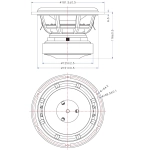 Dokładne wymiary subwoofera Dayton Audio EPIQUE E180HE