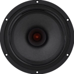 Głośnik szerokopasmowy Dayton Audio PS220-8 8 cali - widok z przodu, membrana z Kevlaru i korektor fazy