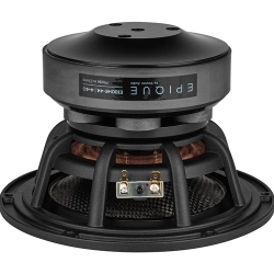 Masywny, wielowarstwowy układ magnetyczny MMAG subwoofera Dayton Audio E180HE-44 widok z boku