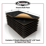 Dynamat Xtreme Bulk Pack mata tłumiąca 9 arkuszy 81,2cm x 45,7cm (3,34m2)