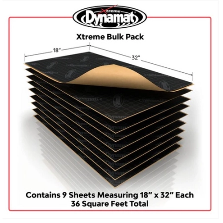 Dynamat Xtreme Bulk Pack mata tłumiąca 9 arkuszy 81,2cm x 45,7cm (3,34m2)