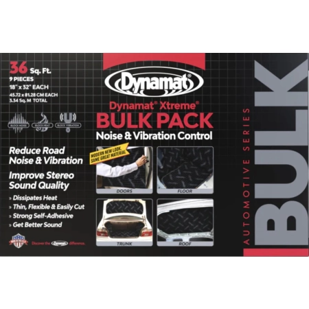 Dynamat Xtreme Bulk Pack mata tłumiąca 9 arkuszy 81,2cm x 45,7cm (3,34m2)