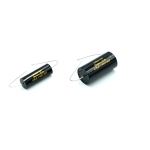 Czarny kondensator polipropylenowy Jantzen Audio Cross-Cap 1uF vs 4,7uf