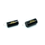 Czarny kondensator polipropylenowy Jantzen Audio Cross-Cap 2,2uF vs 4,7uf