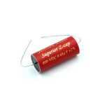 Kondensator foliowy Jantzen Audio Superior Z-Cap 0,68 uF 800VDC w czerwonej obudowie