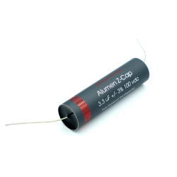 Kondensator z czystej folii aluminiowej Jantzen Audio Alumen Z-Cap 3,30 uF 100VDC w grafitowej obudowie