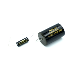 Czarny kondensator polipropylenowy Jantzen Audio Cross-Cap 0,50 uF vs 15 uf