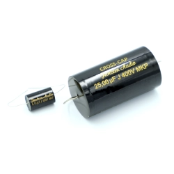 Czarny kondensator polipropylenowy Jantzen Audio Cross-Cap 0,51 uF vs 25 uf