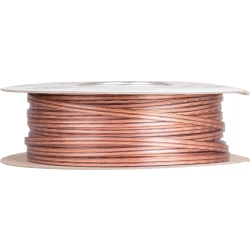 Przezroczysty płaski kabel głośnikowy Jantzen Audio 15 AWG 2x1,5mm z miedzi 99,99%