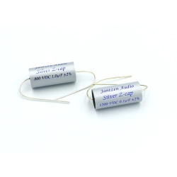 Porównanie wielkości kondensatorów Jantzen Audio Silver Z-Cap: 0,10 uF vs 1 uF