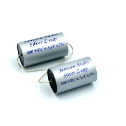 Porównanie wielkości kondensatorów Jantzen Audio Silver Z-Cap: 4,7 uF vs 6,8 uF
