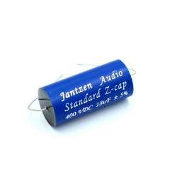 Niebieski kondensator Jantzen Audio Standard Z-Cap 18 uF 400VDC