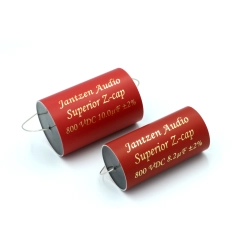 Porównanie wielkosci kondensatorów Superior z-cap 10 vs 8,2 uf