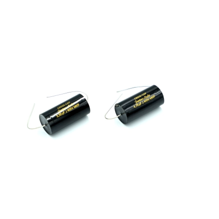 Czarny kondensator polipropylenowy Jantzen Audio Cross-Cap 3,3uF vs 4,7uf