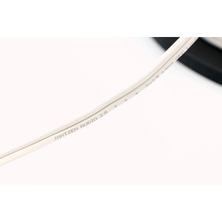Biały przewód głośnikowy z czystej miedzi Jantzen Audio 2x2,5 mm2 (13 AWG)