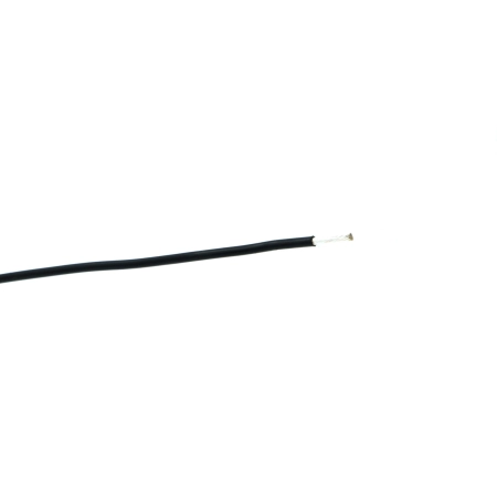 Czarny przewód Jantzen Audio z miedzi srebrzonej w teflonie 1,3 mm2 (006-0045)