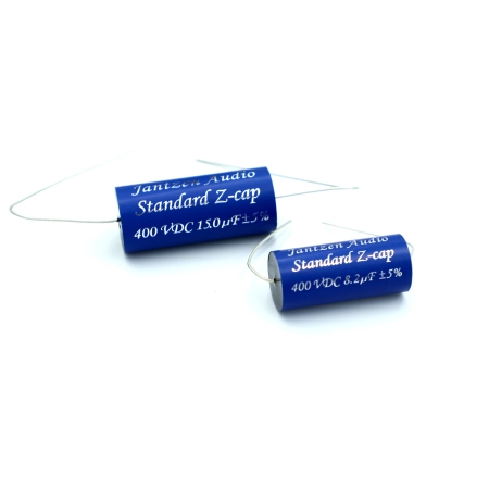Porównanie rozmiaru Standard Z-Cap 8,2 vs 15 uf