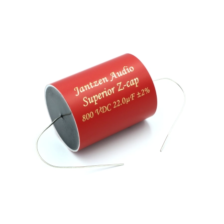 Kondensator foliowy Jantzen Audio Superior Z-Cap 22 uF 800VDC w czerwonej obudowie
