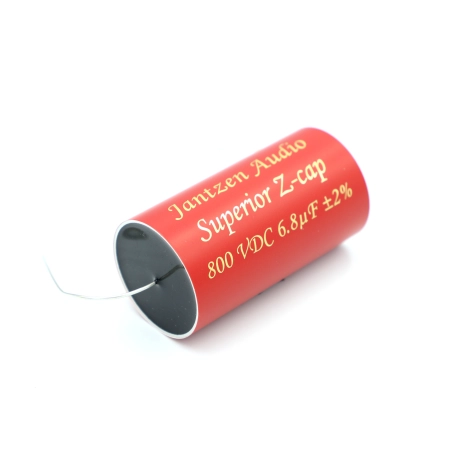 Kondensator foliowy Jantzen Audio Superior Z-Cap 6,80 uF 800VDC w czerwonej obudowie