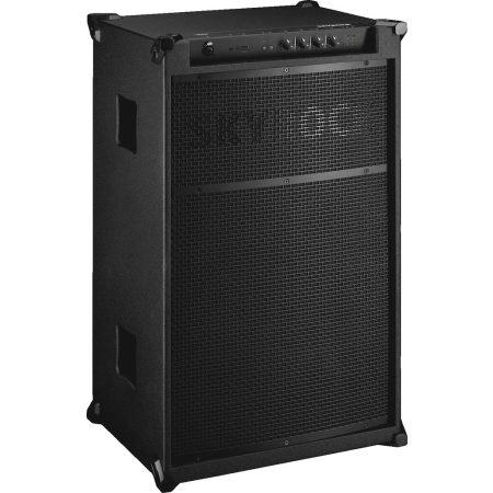 Monacor SKYROCK – potężny przenośny głośnik system PA 129 dB widok z przodu