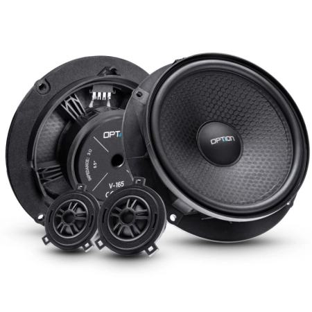 Zestaw głośników dedykowanych 165mm Option V-165 do Seat – kompletny system audio Plug & Play