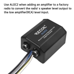 Konwerter Recoil ALOC2 - dwu kanałowy konwerter Hi-Low na RCA z remote