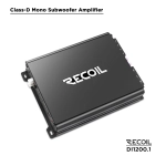 Wzmacniacz Recoil DI1200.1 - 1 x 1200 watt
