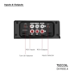 Wzmacniacz Recoil DII1400.4 - 4 x 210 watt