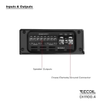 Wzmacniacz Recoil DII1400.4 - 4 x 210 watt