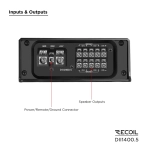 Wzmacniacz Recoil DII1400.5 - 4 x 100 watt + 1 x 800 watt