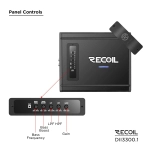 Panel sterowania z filtrami i wejściami RCA wzmacniacza DII3300.1