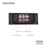 Wzmacniacz Recoil DII400.4 - 4 x 60 watt