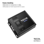 Wzmacniacz Recoil DII700.4 - 4 x 95 watt