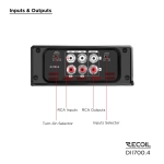 Wzmacniacz Recoil DII700.4 - 4 x 95 watt