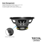 Głośnik niskotonowy Recoil LW10S4 - subwoofer 1 x 4 ohm 10
