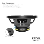 Głośnik niskotonowy Recoil LW12S4 - subwoofer 1 x 4 ohm 12