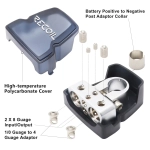 Recoil PBT-2028 - zestaw dwóch klem (+ i -) 2 x 0/2/4 AWG 2 x 8 AWG (2 szt)