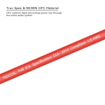 Przewód Recoil PW0-50 - kabel zasilający czerwony 0AWG 53mm2 (rolka 15m) miedź Cu