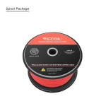 Przewód Recoil PW0-50 - kabel zasilający czerwony 0AWG 53mm2 (rolka 15m) miedź Cu