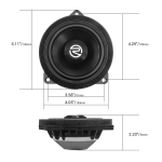 Głośniki Recoil RBMW-T45M - zestaw głośników BMW plug & play