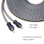 Elastyczna powłoka Flex Frosted PVC kabla Recoil RCI23 ułatwiająca prowadzenie przewodu w aucie