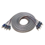 4-kanałowy przewód sygnałowy RCA Recoil RCI417 Echo Series o długości 5 m (17ft) – widok zestawu