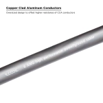 Przewód Recoil RG6-125 - kabel zasilający CCA czarny 6AWG 16mm2 (1 metr)