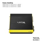 Wzmacniacz Recoil RL1000.1 - 1 x 1000 watt