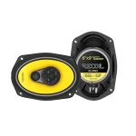 Para 3-drożnych głośników samochodowych Recoil RLX693 o wymiarach 6x9 cala z serii Level-3