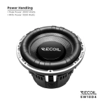 Głośnik niskotonowy Recoil SW10D4 - subwoofer 2 x 2 ohm 10